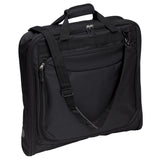 Travel Garment Bag designed for stylish, organized packing of up to three suits; features zip-around compartment and pouches.