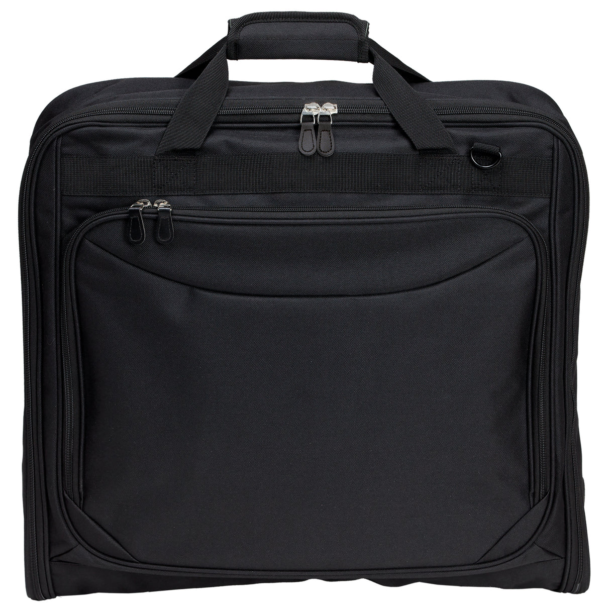Travel Garment Bag designed for stylish organization, holds up to 3 suits, includes pouches and padded pocket for a laptop.