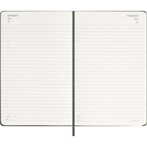 Moleskine Diary 12 Month Daily HC Large Myrtle Green 2027