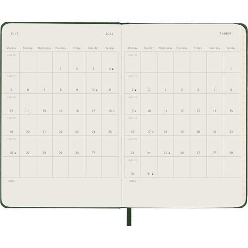 Moleskine Diary 12 Month Daily HC Pocket Myrtle Green 2027
