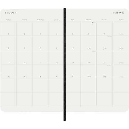 Moleskine Diary 12 Month Monthly SC Large Black 2027