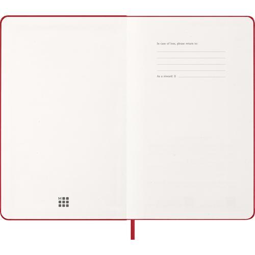 Moleskine Diary 12 Month Weekly + Notes HC Large Scarlet Red 2027