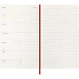 Moleskine Diary 12 Month Weekly + Notes SC Large Scarlet Red 2027