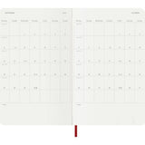 Moleskine Diary 12 Month Weekly + Notes SC Large Scarlet Red 2027