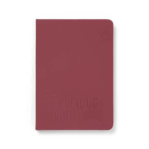 Letts of London Diary Conscious Evergreen A5 Week to View Berry 2027