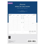 Filofax Refill Classic Week To View With Appointments Vertical Deskfax 2027