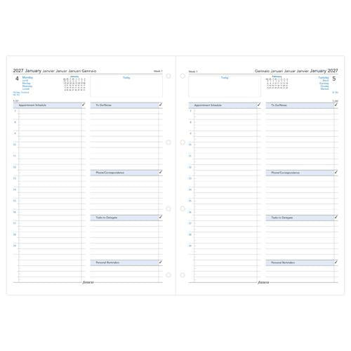 Filofax Refill Classic Day Per Page With Appointments A4 ML 2027