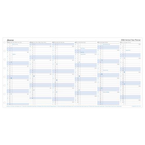 Filofax Refill Notebook A5 Year Planner 2027