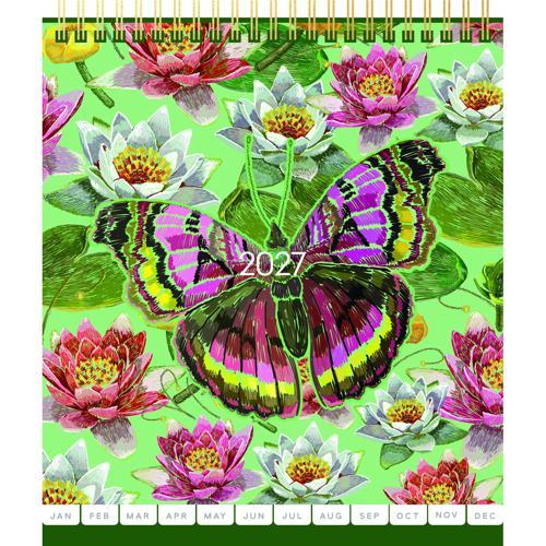 Collins Desk Calendar Beautiful Blooms 2027