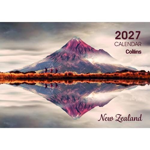 Collins Wall Calendar A4 NZ Landscapes 2027