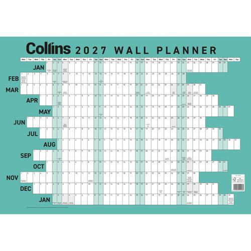 Collins Wallplanner A2 Laminated 2027