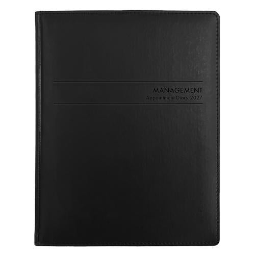 Collins Diary MD1083 Appointment Diary Week To View Black 2027