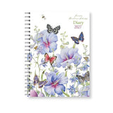 Collins Diary J. Brinkman Flower Series 230x167MM Wiro Week To View 2027