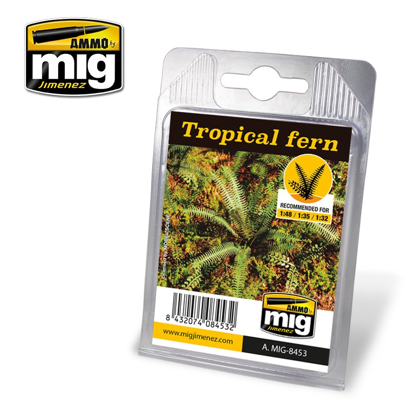 Ammo by MIG -  Dioramas - Laser Cut Plants - Tropical Fern