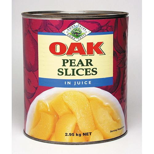 Oak Pear Slices In Juice 2.95kg