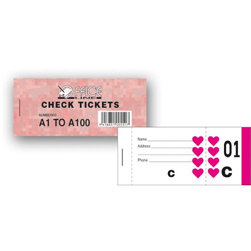 Officeline Check Tickets 1ea