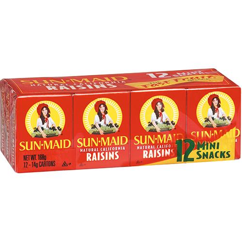 Sun-Maid Natural California Raisins 12 x 14g