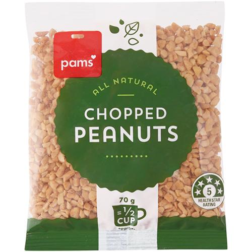 Pams Chopped Peanuts 70g