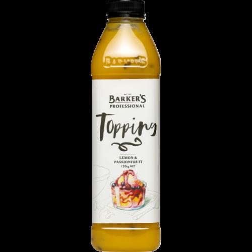 Barker's Lemon & Passionfruit Topping 1.2kg