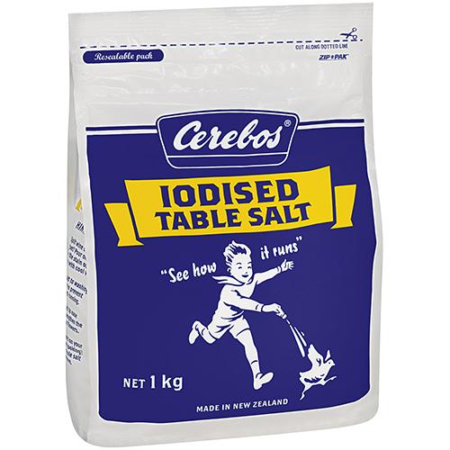 Cerebos Iodised Table Salt 1kg