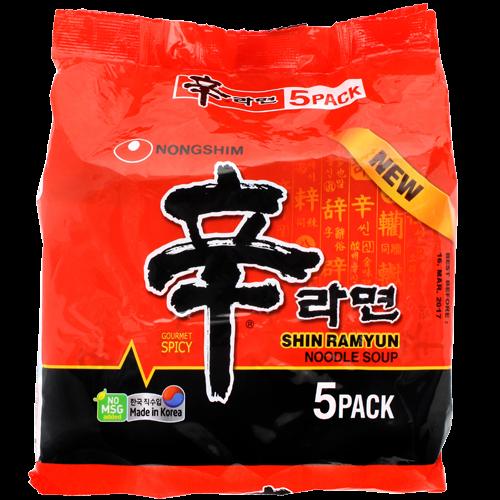 Nongshim Shin Ramyun Noodle Soup 5 x 120g