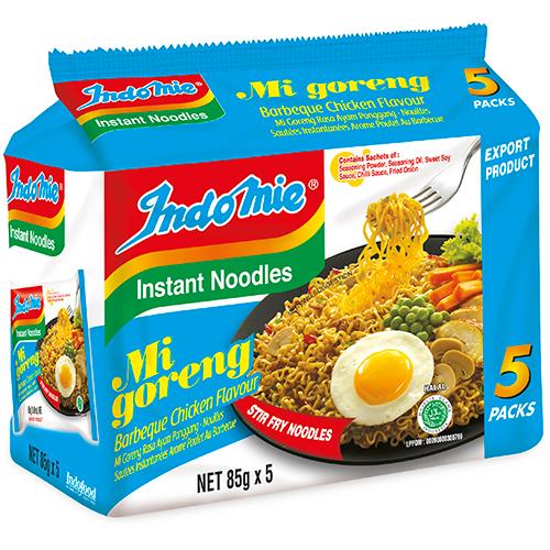Indomie Mi Goreng BBQ Chicken Instant Noodles 5 x 85g