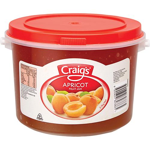 Craig's Apricot Jam 2.5kg