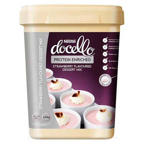 Nestle Docello Protein Enriched Strawberry Dessert Mix 2.05kg