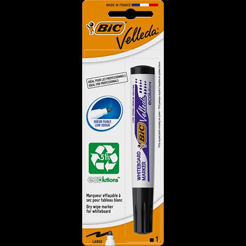 Bic Velleda Black Fine Whiteboard Marker 1pk