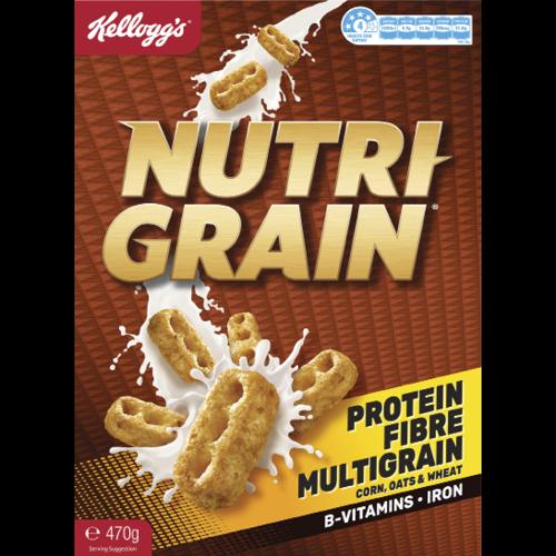 Kellogg's Nutri-Grain Breakfast Cereal 470g