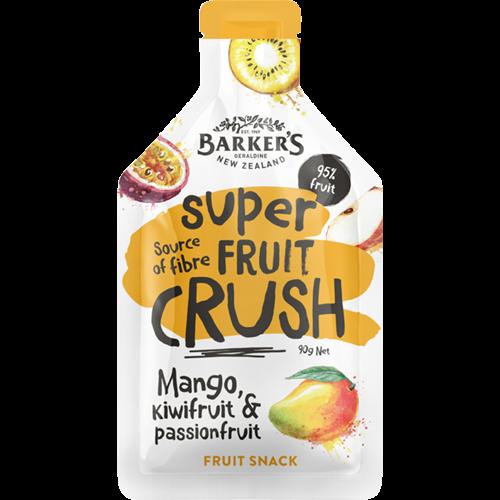 Barker's Mango Kiwi & Passionfruit Super Fruit Crush 12 x 90g