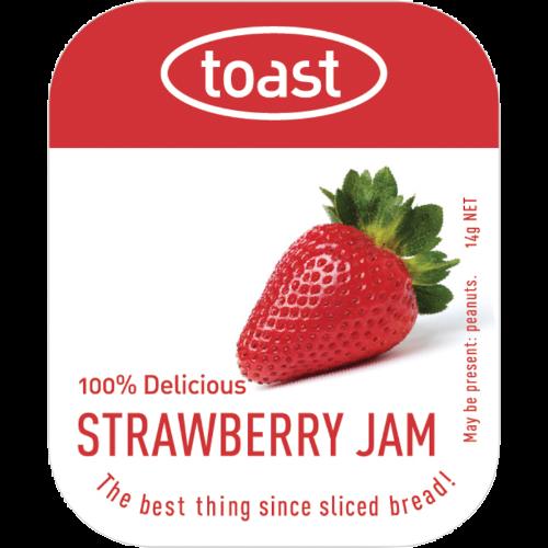 Toast Strawberry Jam 48 x 14g