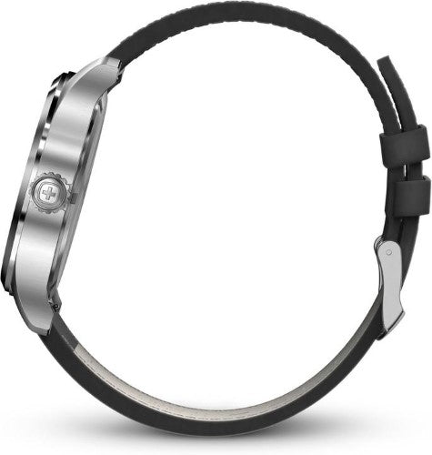 Watch - WENGER Terragraph 43mm Black Dial Black Leather Strap