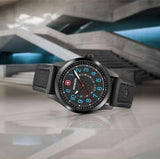 Watch - WENGER Terragraph 43mm Black Dial Black Silicone S`trap