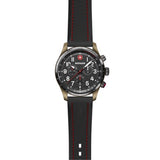 Watch - WENGER Terragraph Chro 43mm Bronze Case Black Dial/Silicone Strap