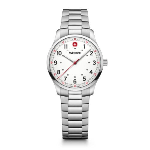 Watch - WENGER City Sport 34mm White Dial SS Bracelet