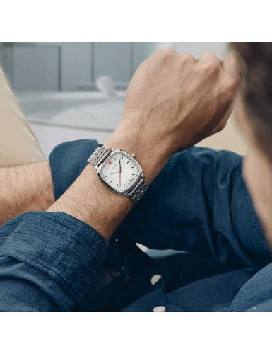 Watch - WENGER Vintage Classic 37mm White Dial SS Bracelet