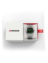 Watch - WENGER Vintage Sport 37mm Green Dial SS Bracelet