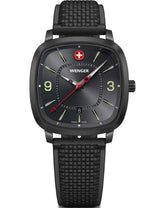 Watch - WENGER Vintage Sport 37mm Grey Dial Black Silicone Strap
