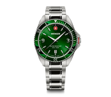 Watch - WENGER Executive 40mm Green Dial SS Bracelet