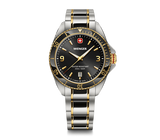 Watch - WENGER Executive 40mm Black Dial 2 Tone Bracelet