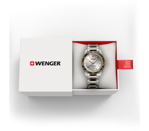 Watch - WENGER Executive 40mm Silver Dial 2 Tone Bracelet