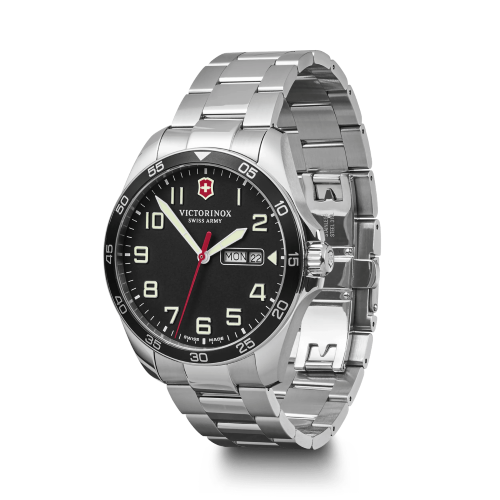 Watch - VICTORINOX FieldForce 42mm SS Bracelet - Black Dial