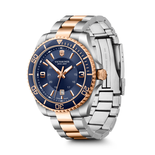 Watch - VICTORINOX Maverick 43mm SS Bracelet Blue Dial