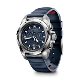 Watch - VICTORINOX I.N.O.X Chr 43mm Blue Rubber Strap Blue Dial
