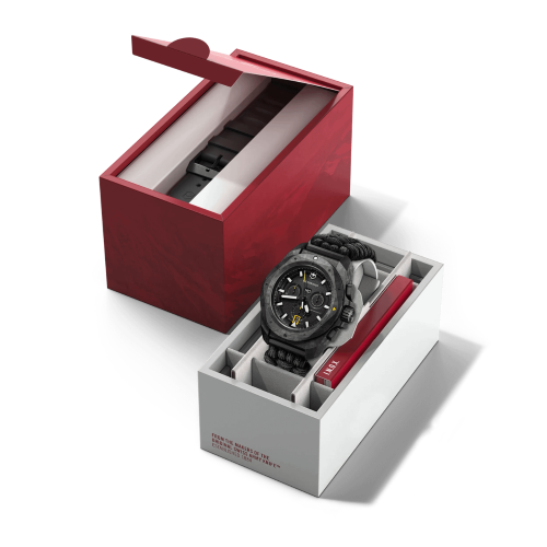 Watch - VICTORINOX I.N.O.X Chr + Acc Wal 43mm Black Para Strap Black Dial