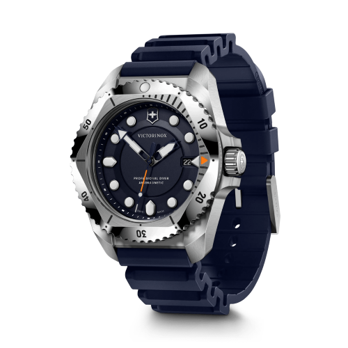 Watch - VICTORINOX Dive Pro 43mm Blue Rubber Strap (Blue)