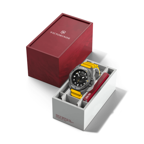 Watch - VICTORINOX Dive Pro 43mm Yellow Rubber Strap Black Dial