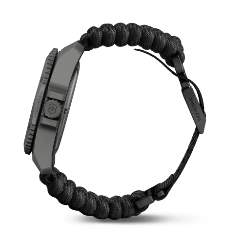 Watch - VICTORINOX Dive Pro 43mm Black Paracord Strap Black Dial