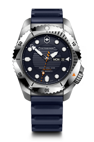 Watch - VICTORINOX Dive Pro Auto 43mm Blue Rubber Strap Blue Dial